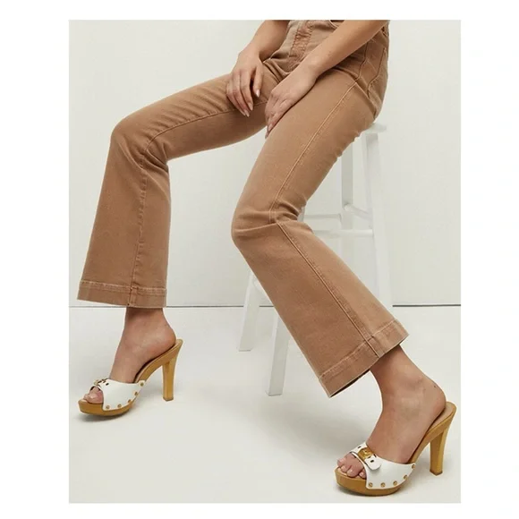 ❤️SOLD❤️ New! VERONICA BEARD x DR. SCHOLL'S Lolli Leather Platform Clogs Sandals - Picture 7 of 16